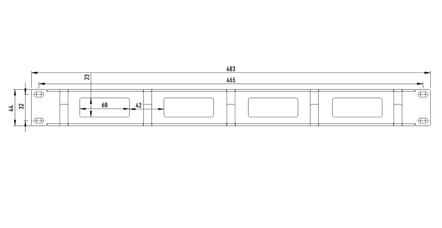 19" Rack Mount Cable Management for Server Cabinets