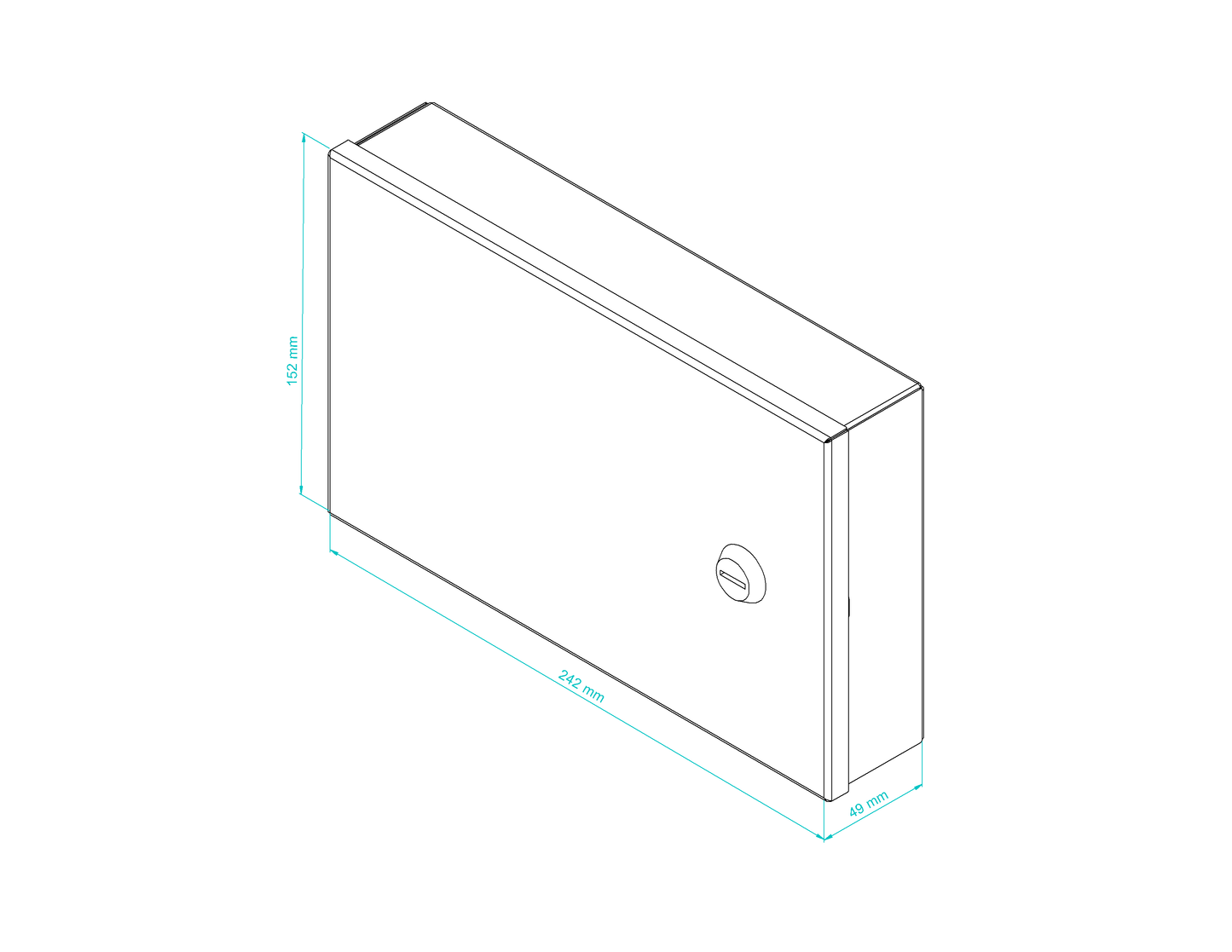 IP24 Lockable Metal Wall-Mount Enclosure