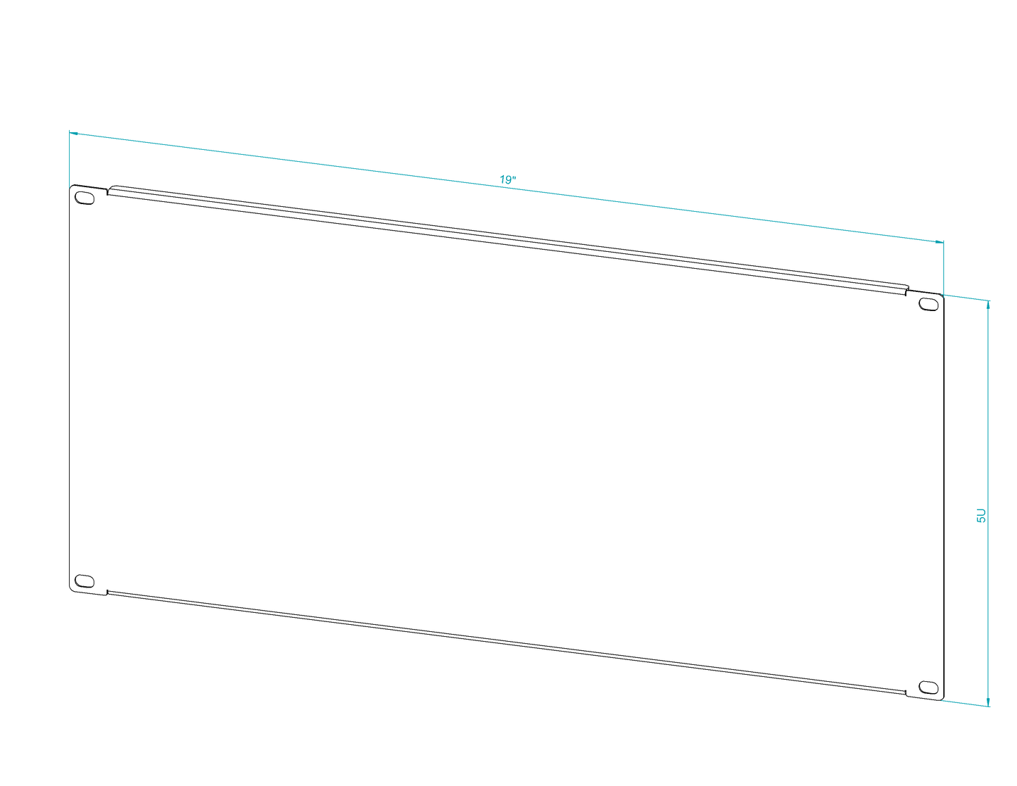 19" Rack Masking Panels – 1U Blank Panel for Server and Network Cabinets
