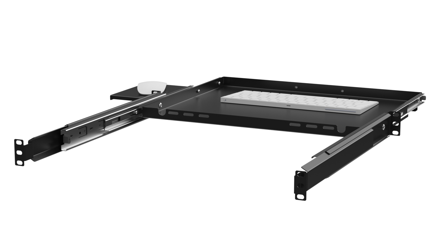 19" Keyboard & Mouse Rack Shelves