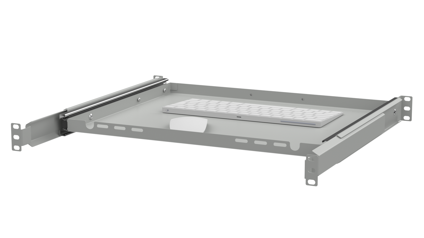 19" Keyboard & Mouse Rack Shelves