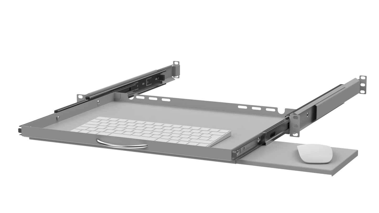 19" Keyboard & Mouse Rack Shelves