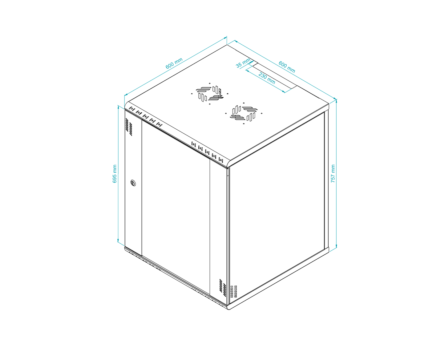19 inch Rack Cabinets with Glass Door - Professional Series