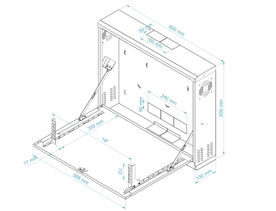 19" Rack Case for CCTV DVR & NVR
