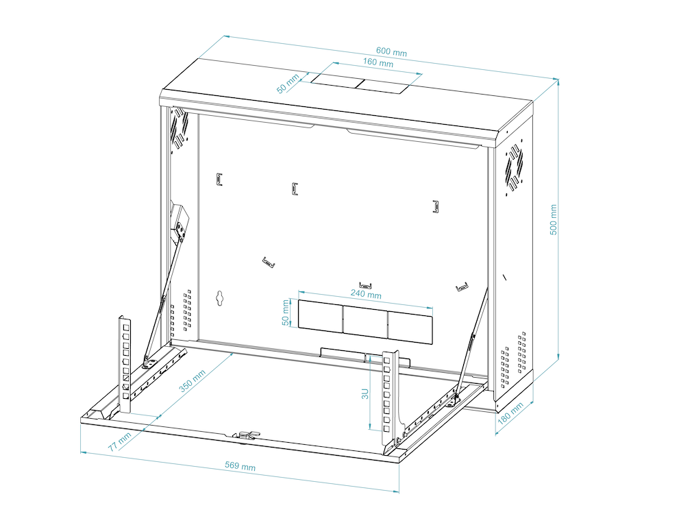 19" Rack Case for CCTV DVR & NVR