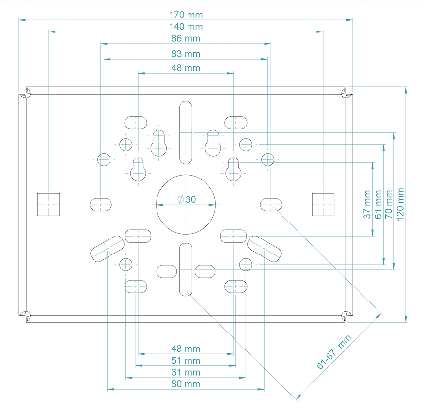 Universal CCTV Camera Mount Brackets – Wall & Ceiling Compatible
