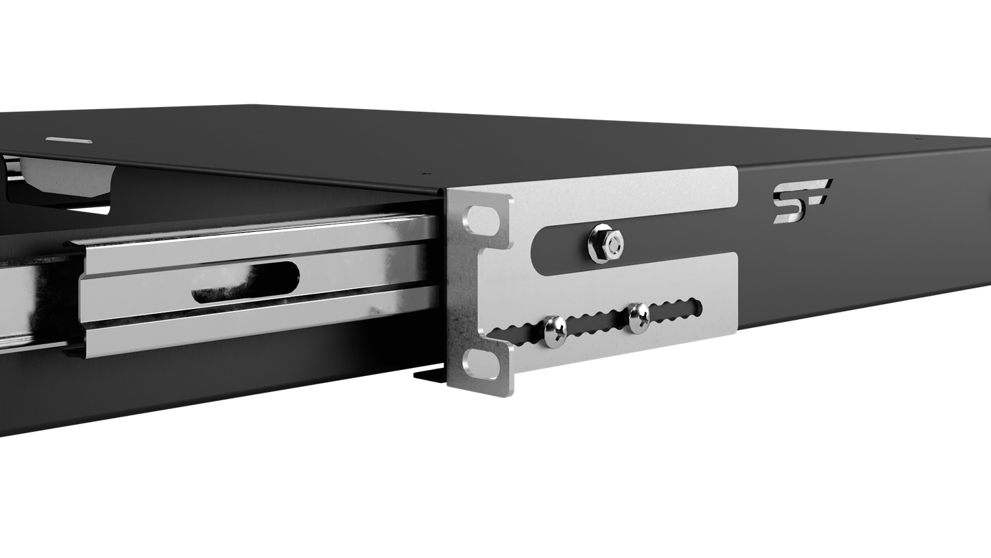 19" Rack Mount Drawers 1U/4U Black/Grey