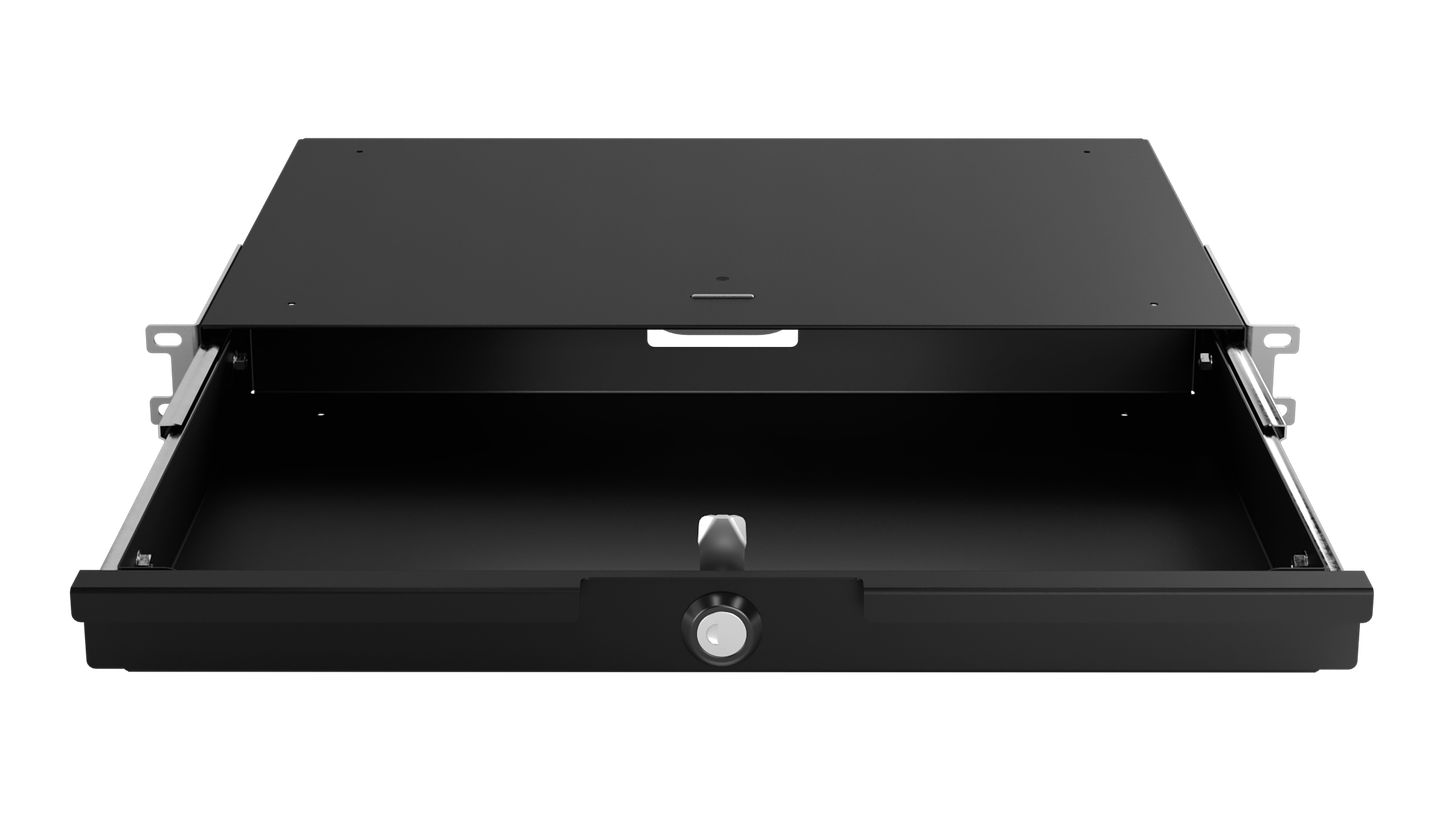 19" Rack Mount Drawers 1U/4U Black/Grey