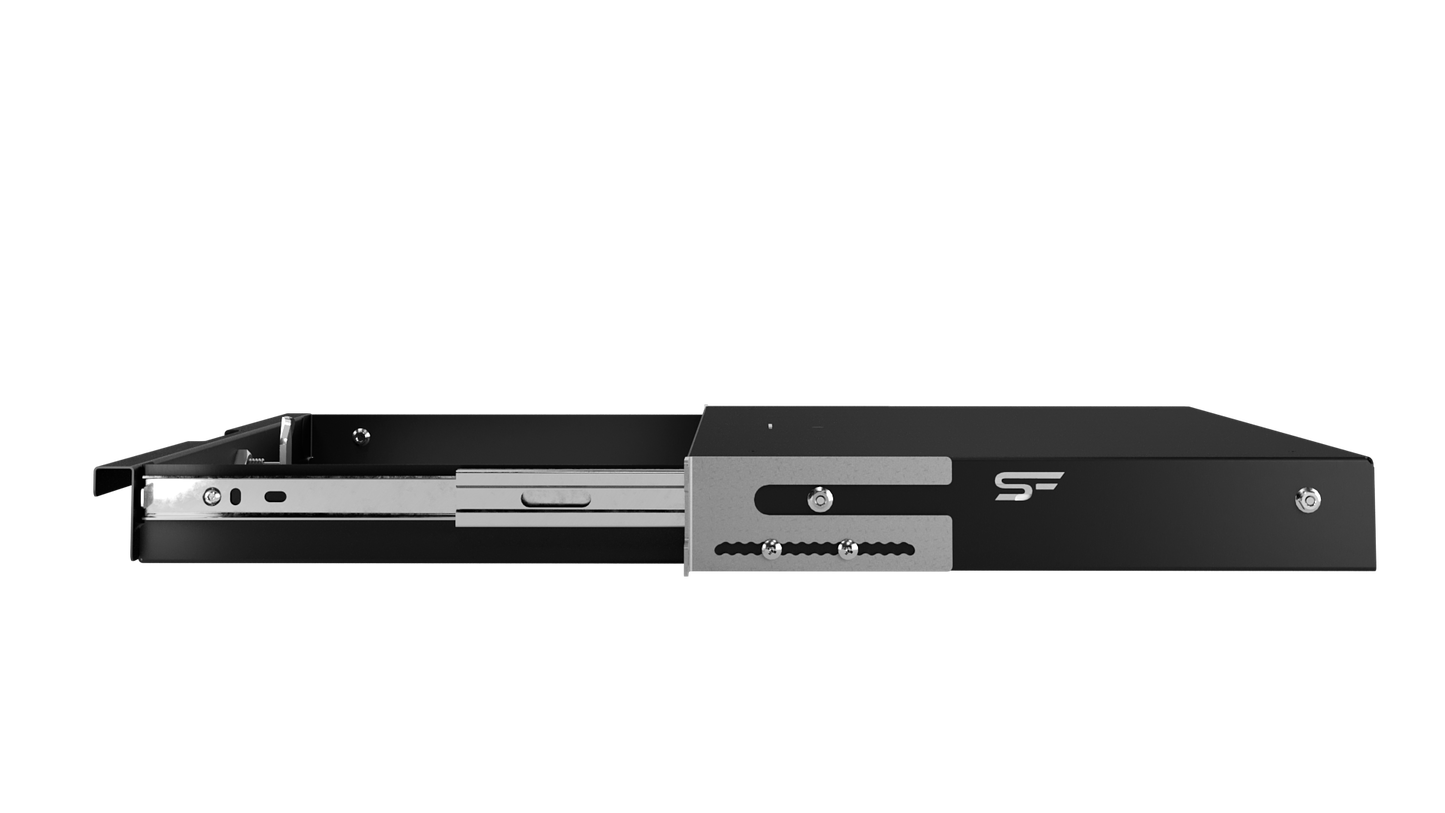 19" Rack Mount Drawers 1U/4U Black/Grey
