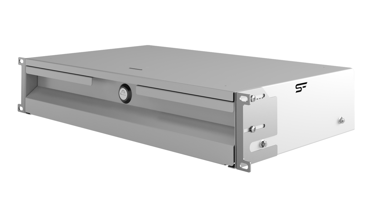 19" Rack Mount Drawers 1U/4U Black/Grey