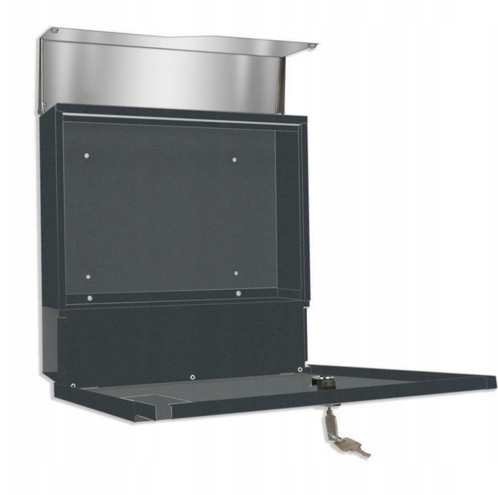 Lockable Wall-Mounted Metal Letterbox