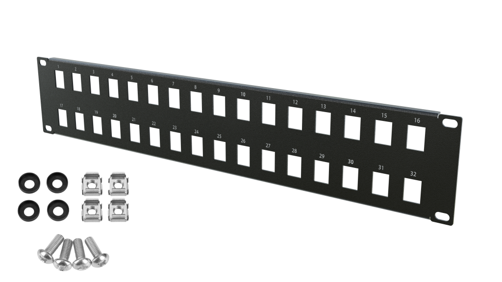 Blank RJ45 Keystone Patch Panel Frame