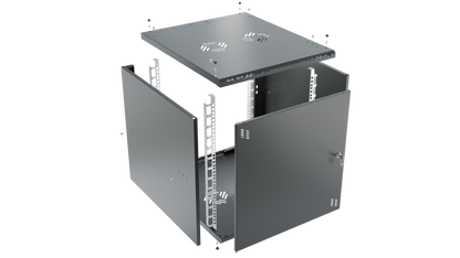 19 inch Rack Cabinets with METAL Door - Standard Series
