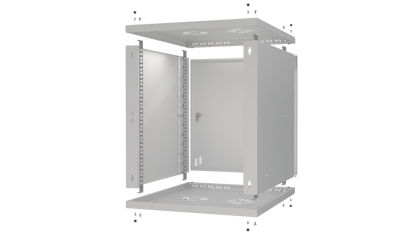 19 inch Rack Cabinets with METAL Door - Standard Series