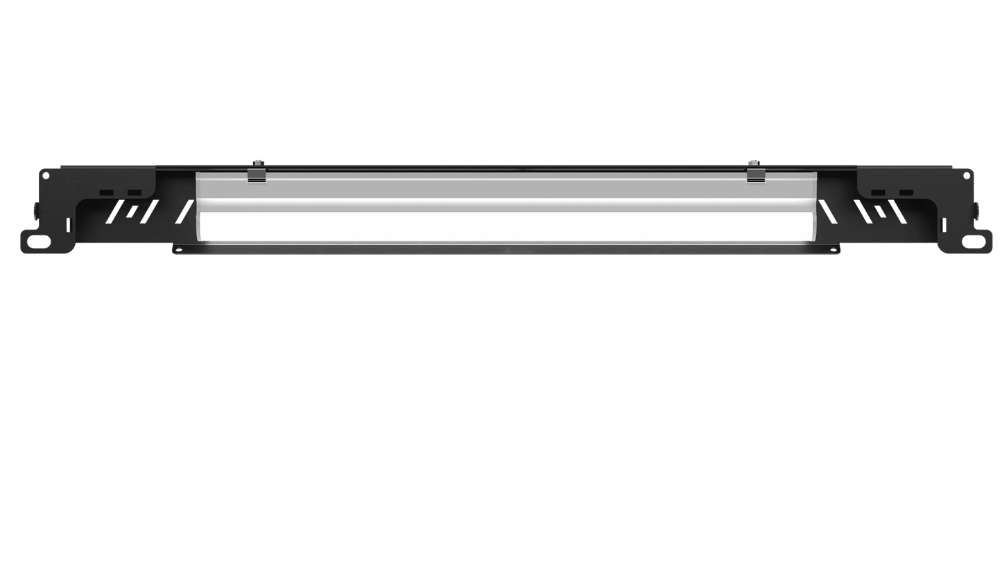 Back view of 1U 19 inch rack mount LED light panel