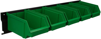 Wall-Mounted Plastic Storage Bins