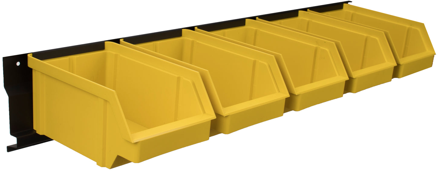 Wall-Mounted Plastic Storage Bins