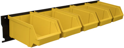 Wall-Mounted Plastic Storage Bins