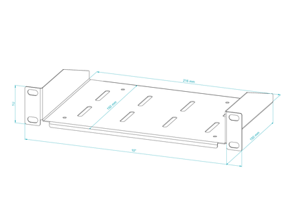 10" Fixed Cantilever Rack Shelves