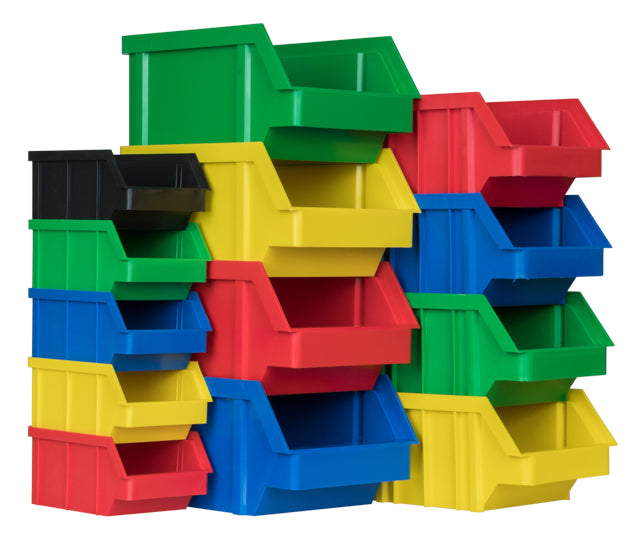 Wall-Mounted Plastic Storage Bins