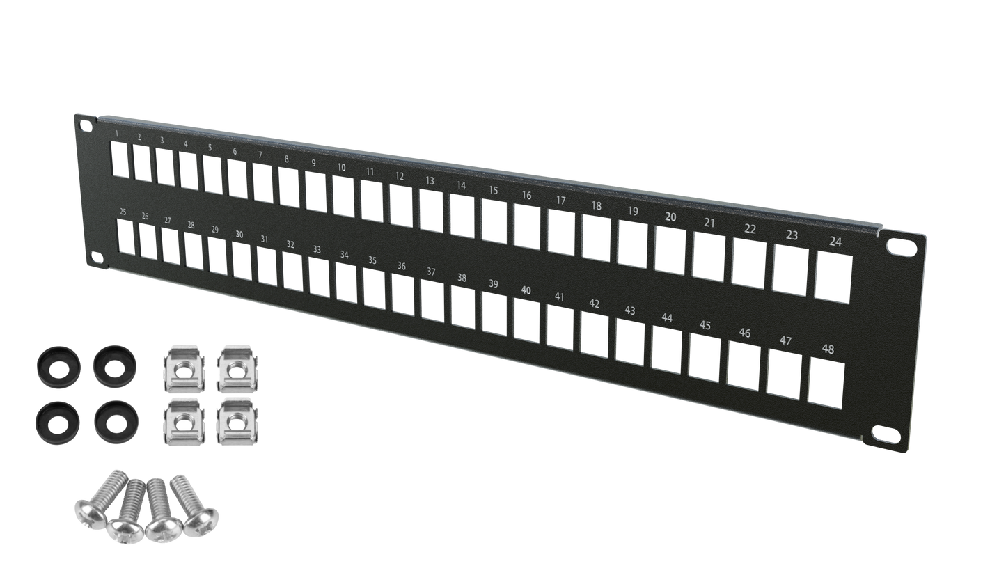 Blank RJ45 Keystone Patch Panels Frame