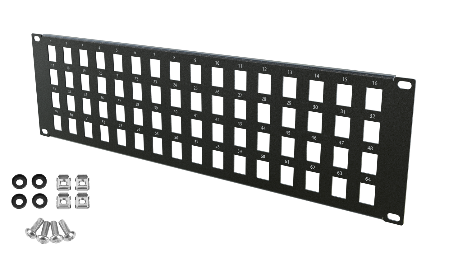 Blank RJ45 Keystone Patch Panels Frame