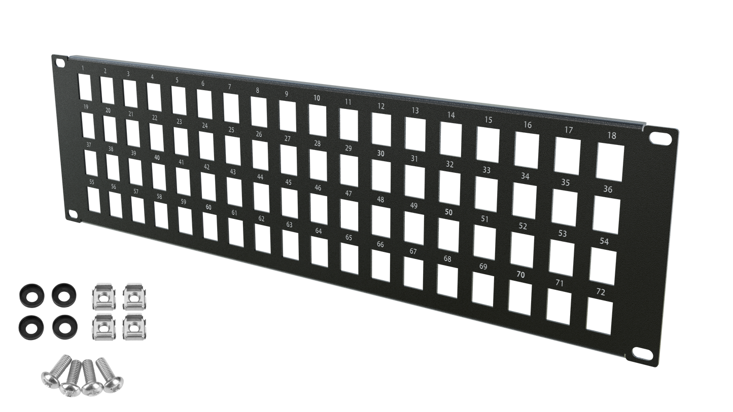 Blank RJ45 Keystone Patch Panels Frame