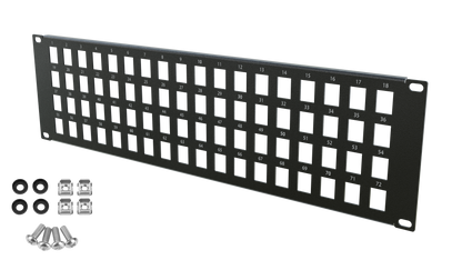 Blank RJ45 Keystone Patch Panels Frame
