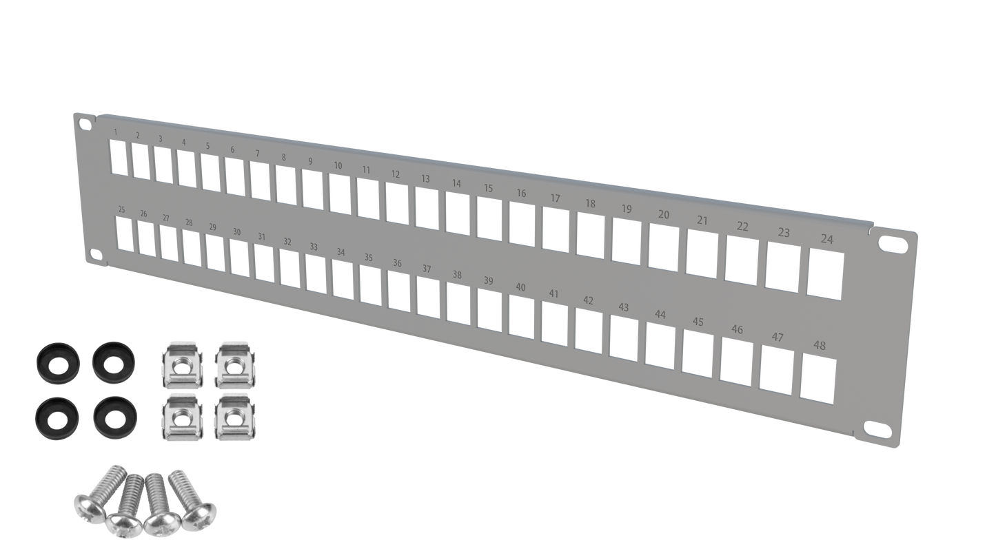 Blank RJ45 Keystone Patch Panels Frame