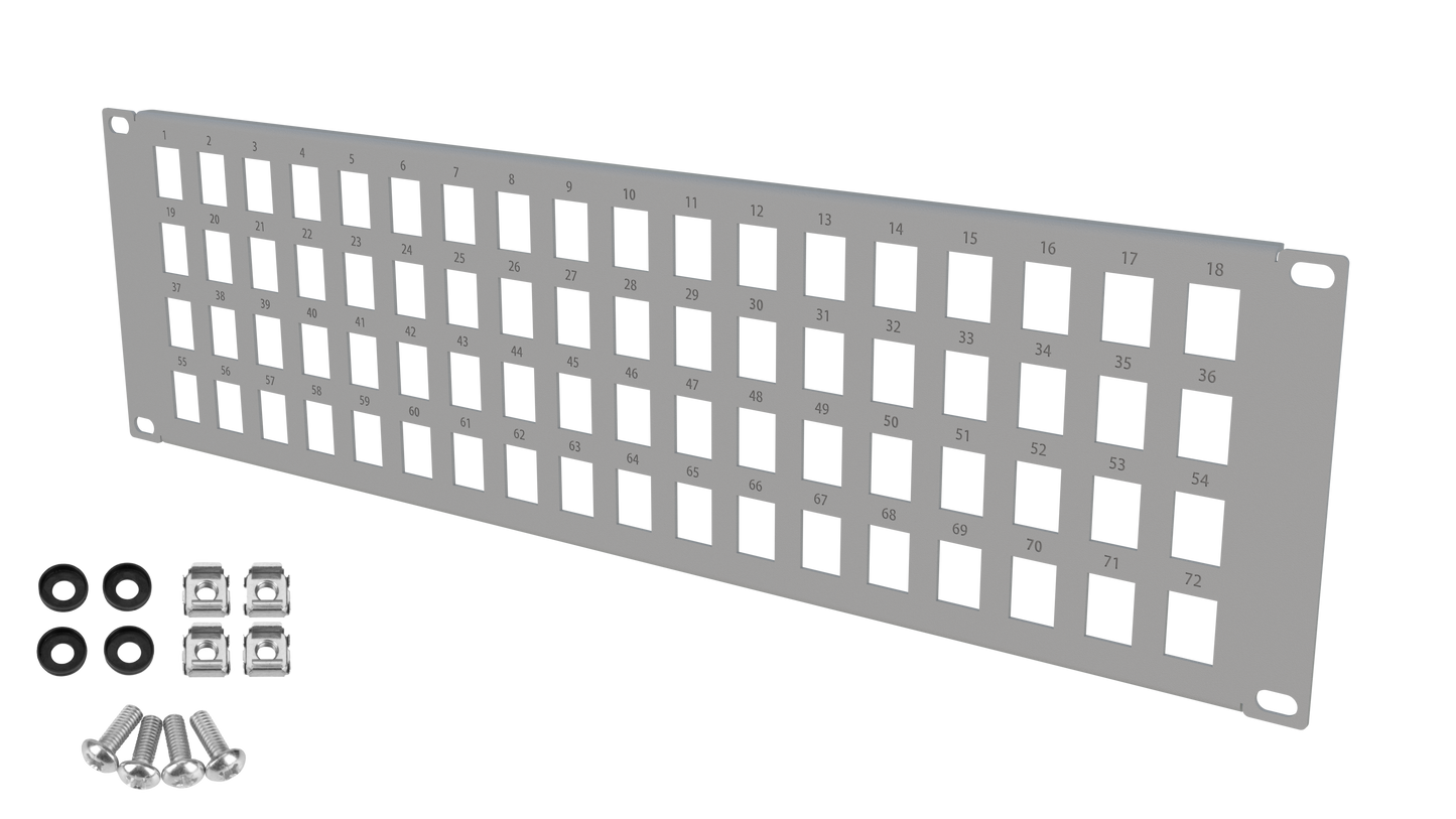 Blank RJ45 Keystone Patch Panels Frame