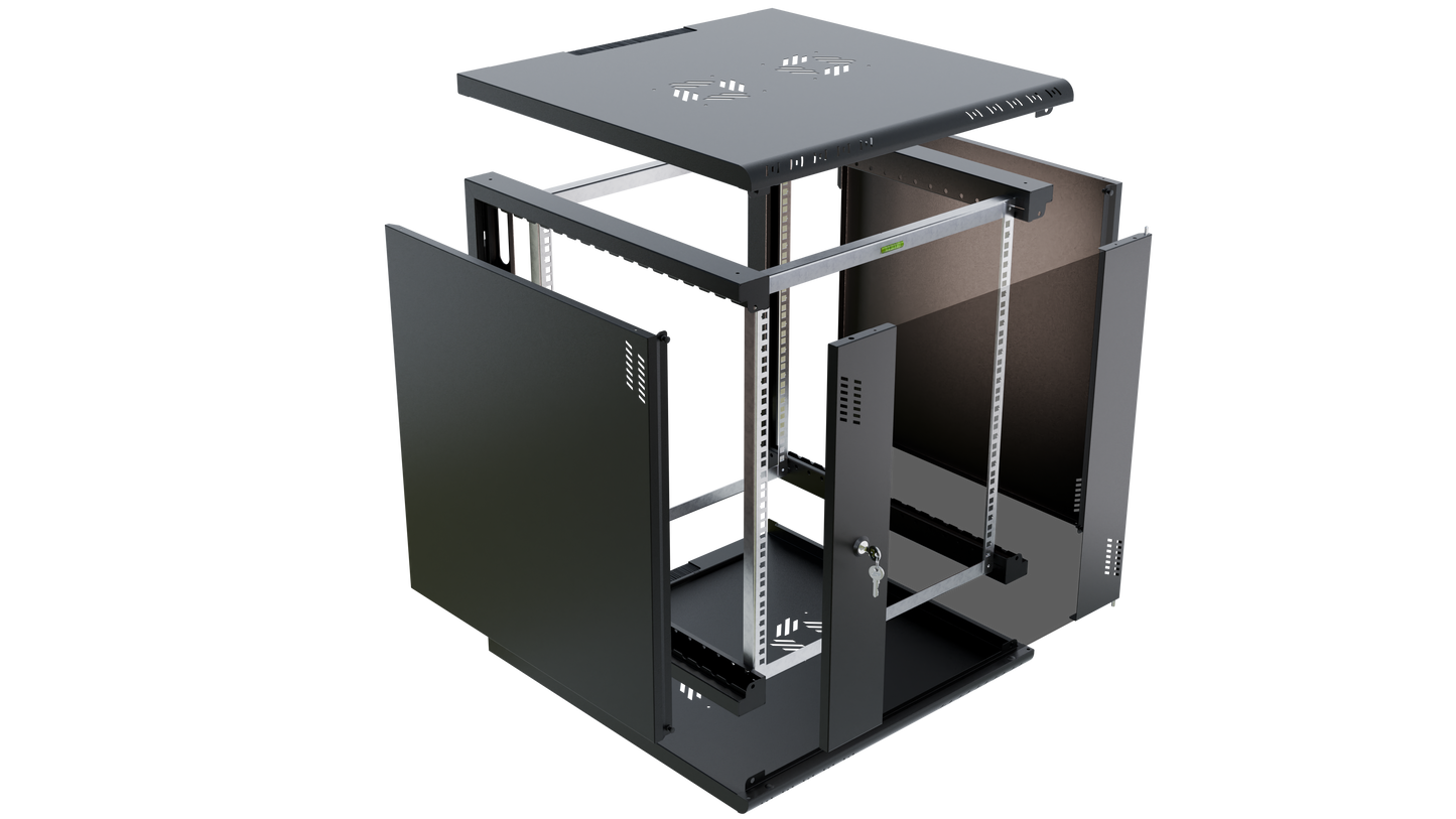 19 inch Rack Cabinets with Glass Door - Professional Series
