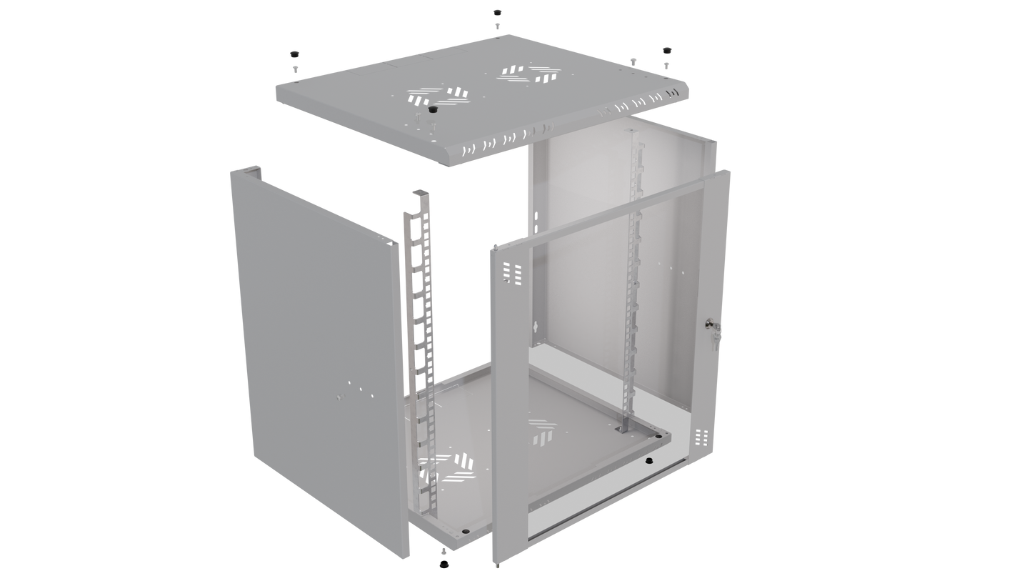 19 inch Rack Cabinets with Glass Door - Standard Series