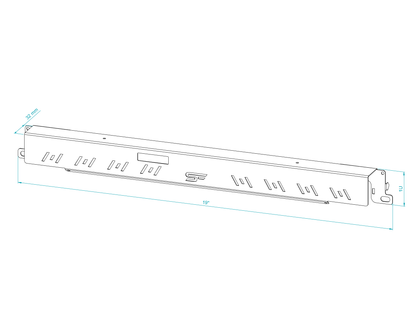 19" RACK mount LED Light Panel 1U