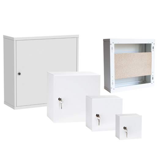 Universal Secure Wall Mounted Metal Enclosure IP24 Casing Lockable