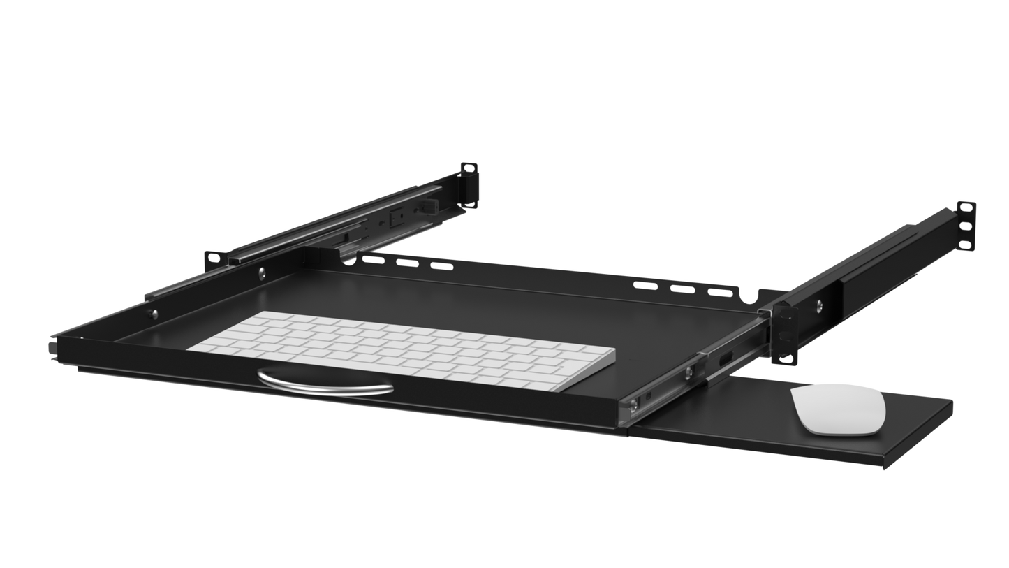 19" Keyboard & Mouse Rack Shelves