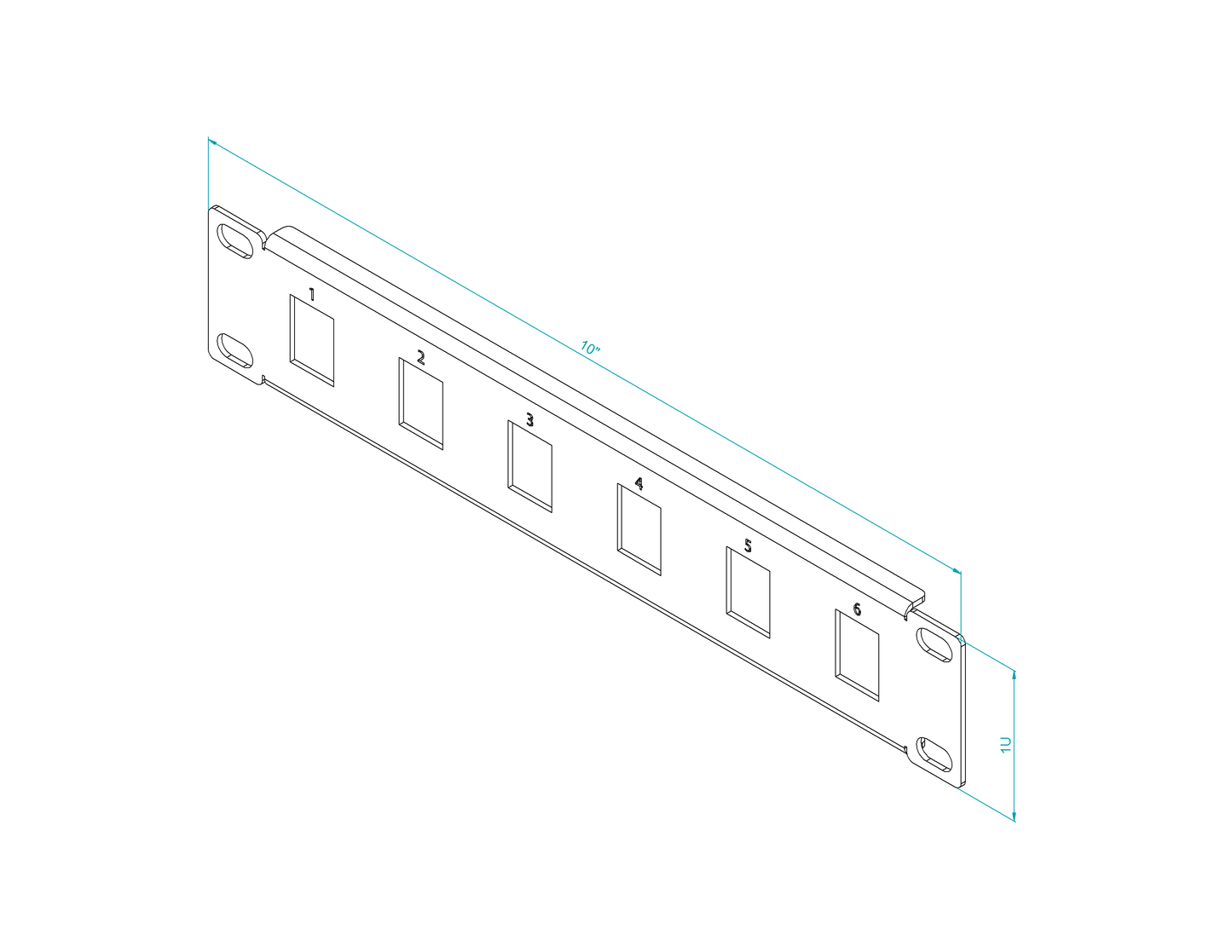 Blank RJ45 Keystone Patch Panel Frame