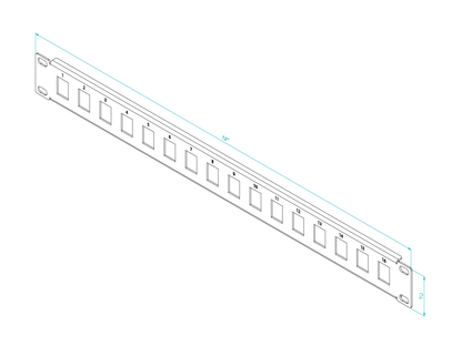 Blank RJ45 Keystone Patch Panel Frame