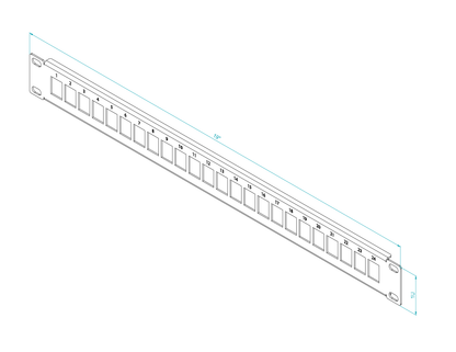 Blank RJ45 Keystone Patch Panel Frame