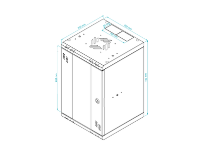 10" Network Rack Cabinet with Glass Door – Standard Series