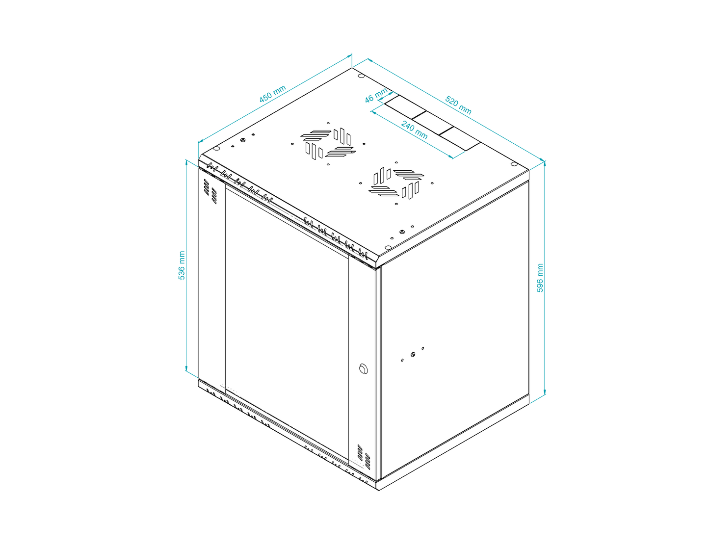 19 inch Rack Cabinets with Glass Door - Standard Series
