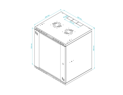 19 inch Rack Cabinets with Glass Door - Standard Series