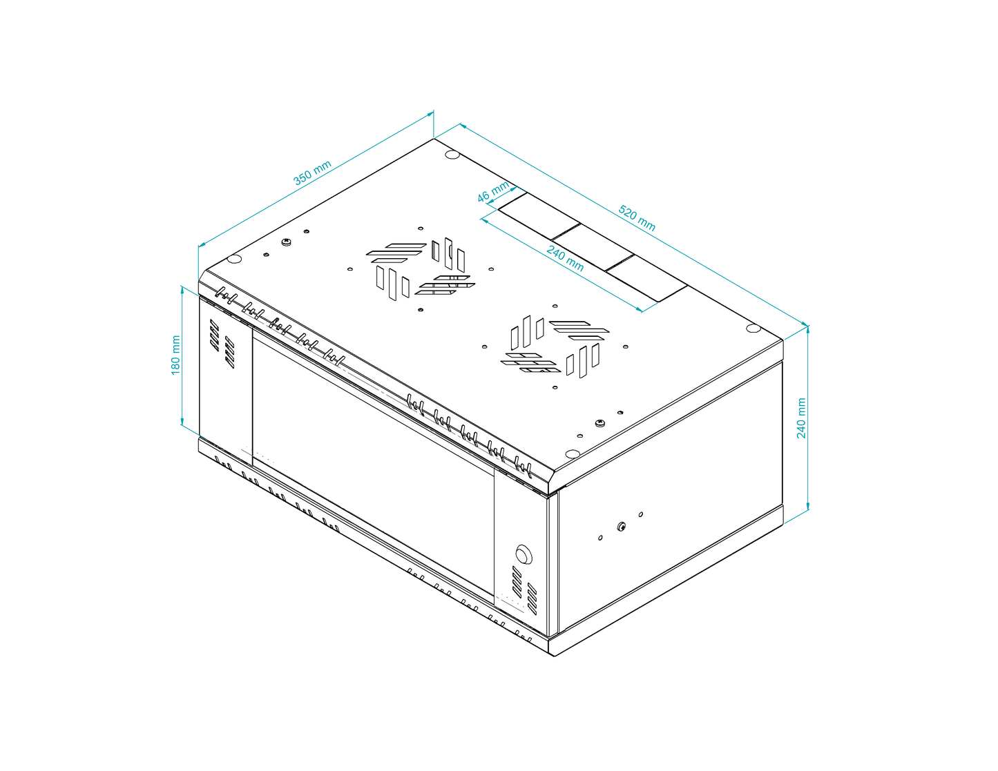 19 inch Rack Cabinets with Glass Door - Standard Series