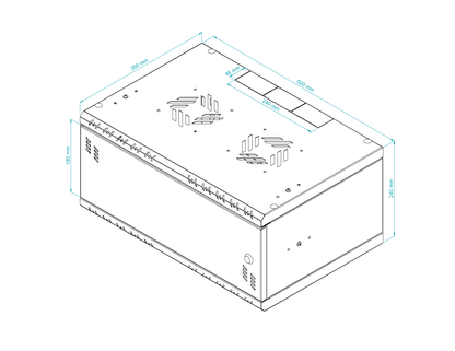 19 inch Rack Cabinets with METAL Door - Standard Series
