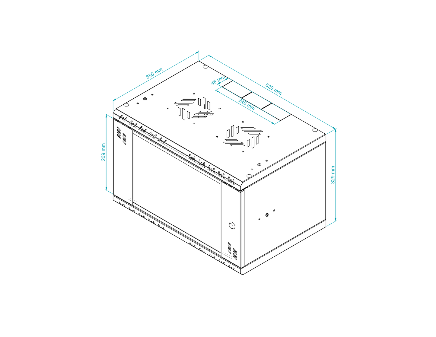 19 inch Rack Cabinets with Glass Door - Standard Series