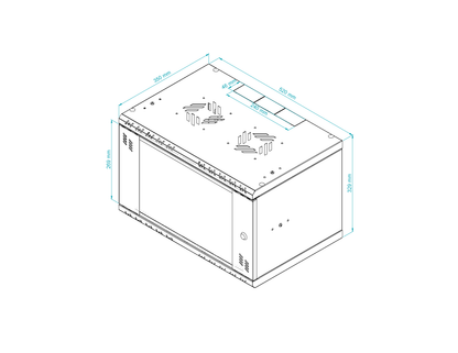 19 inch Rack Cabinets with Glass Door - Standard Series