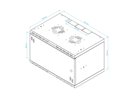 19 inch Rack Cabinets with METAL Door - Standard Series