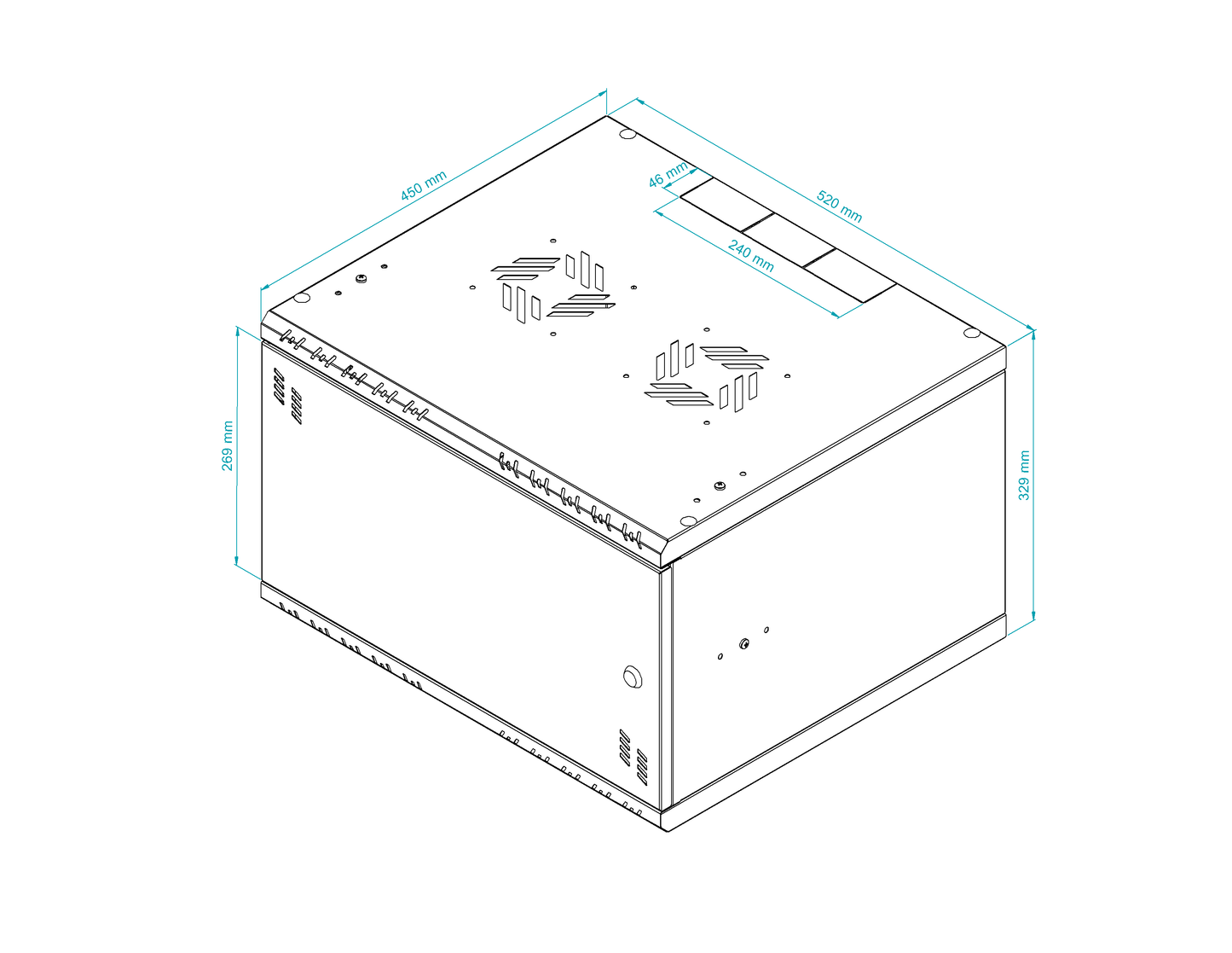 19 inch Rack Cabinets with Glass Door - Standard Series