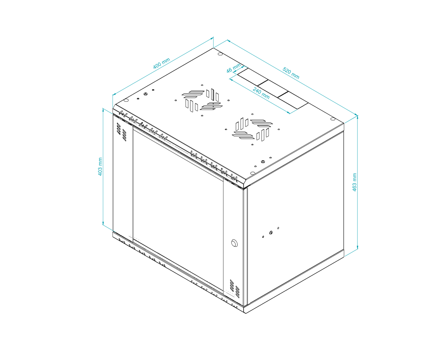 19 inch Rack Cabinets with Glass Door - Standard Series