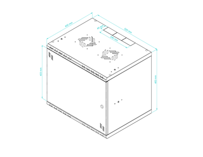 19 inch Rack Cabinets with METAL Door - Standard Series