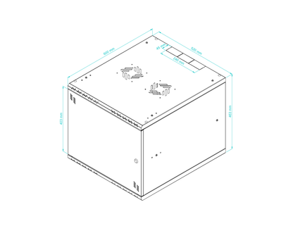 19 inch Rack Cabinets with METAL Door - Standard Series